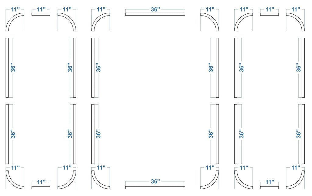 Arch MDF Wall Molding Kit, Pre-Cut Paintable Wainscoting & Trim