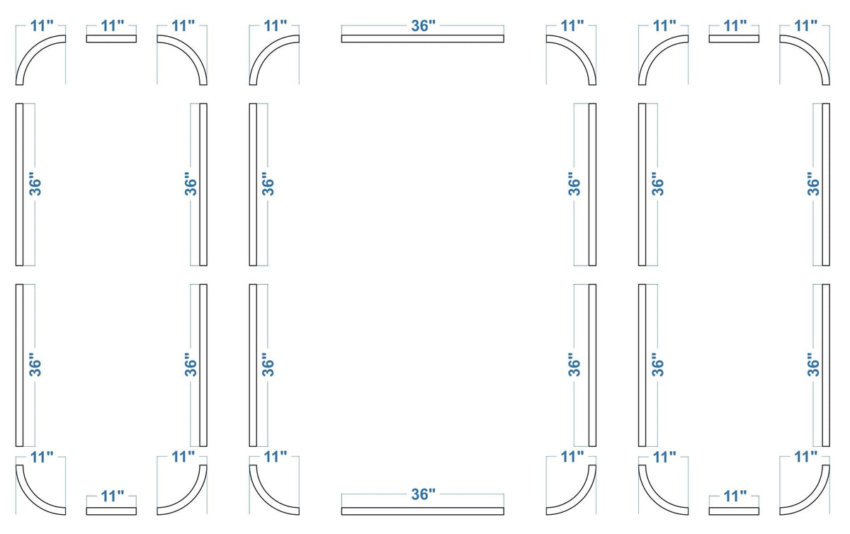 Arch MDF Wall Molding Kit, Pre-Cut Paintable Wainscoting & Trim