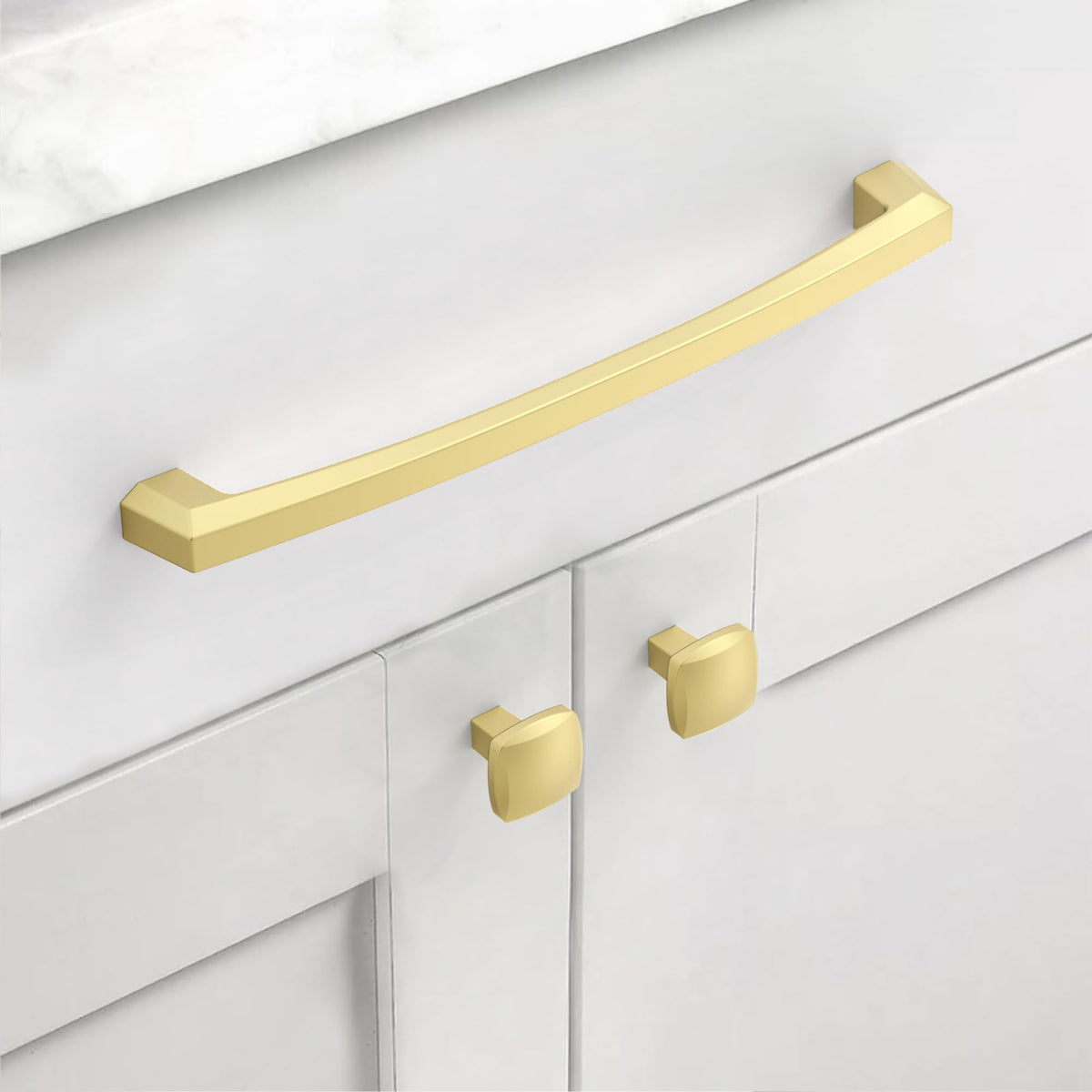 10 Pack 7 inch Brushed Gold Kitchen Cabinet Handles