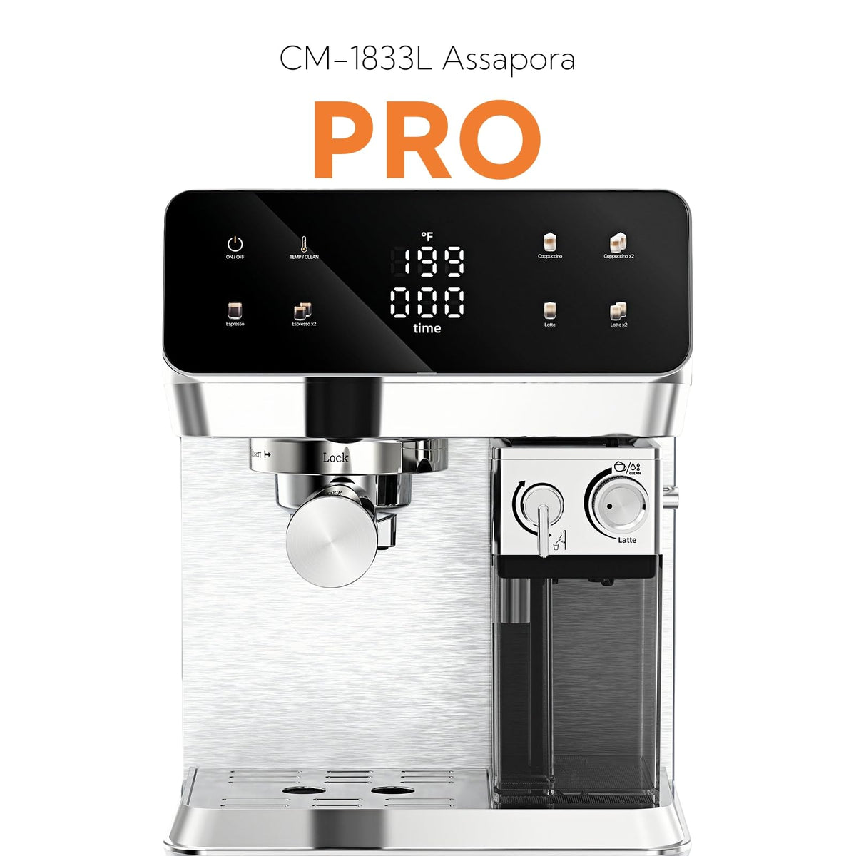 1833L Espresso Machine with Auto Milk Frother, Cappuccino Machine
