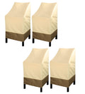 High Back Waterproof Heavy Duty Stackable Outdoor Bar Stool Cover Patio Furniture Covers Outside Lounge Deep Seat