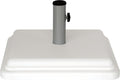 40 Pound Umbrella Base - Weighted Umbrella Base For Use With Patio Table - Heavy Duty Base for Umbrella - White