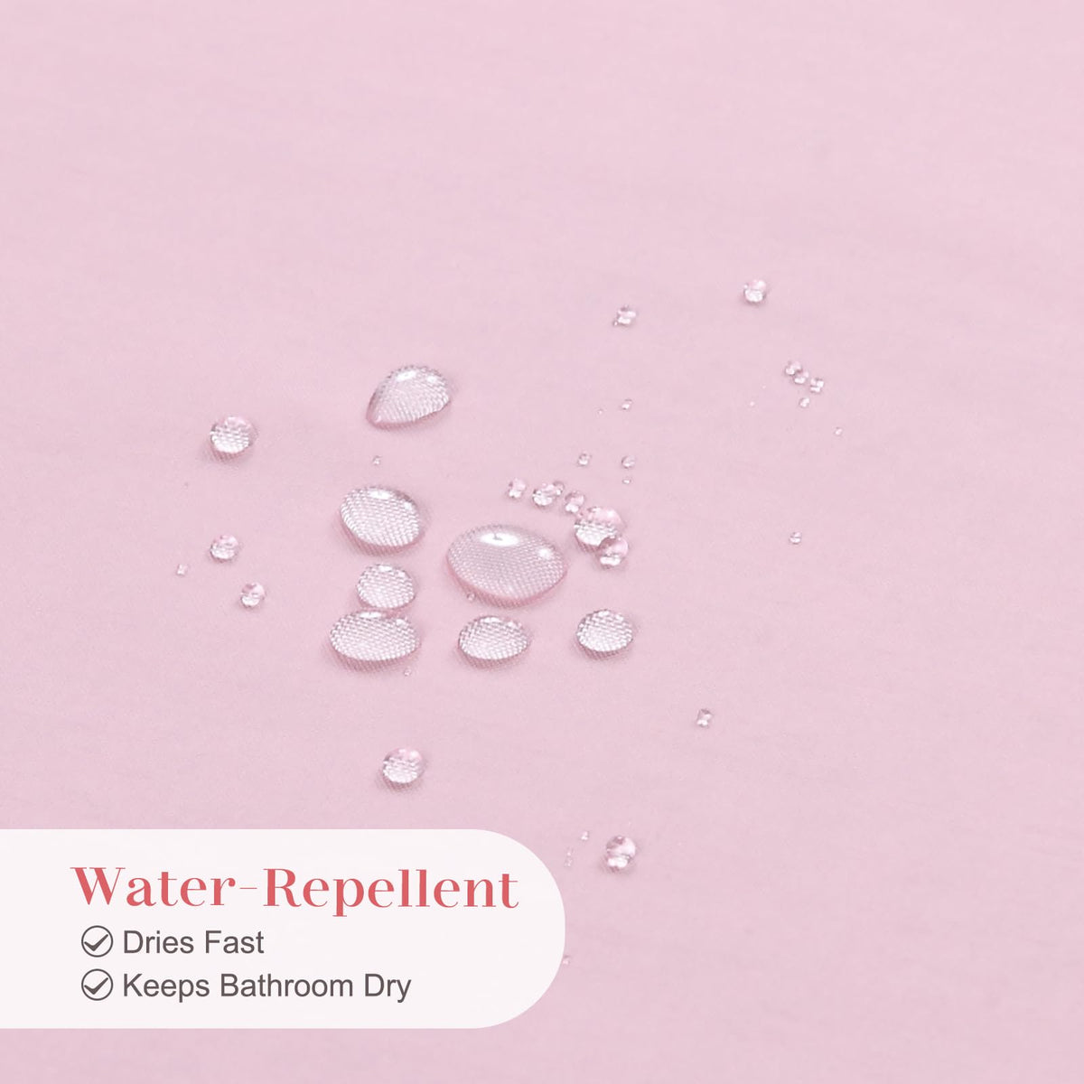 Ruffle, Pink Girls Women Fabric with Delicate Handcrafted Ruffles, Waterproof Ruched Farmhouse Decorative Bathroom