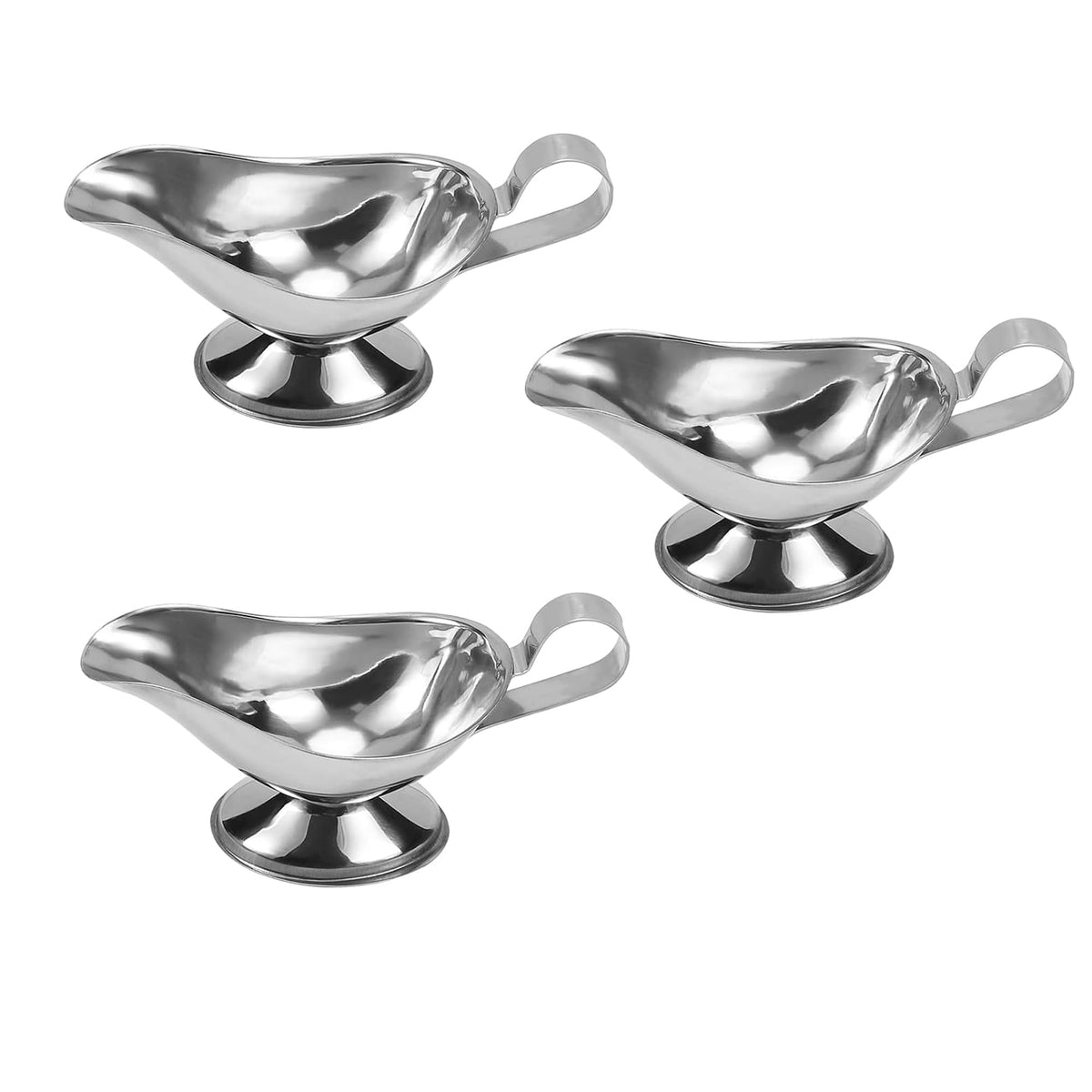 Stainless Steel Gravy Boat Juice Bucket Roasting Sauce Dish (S)