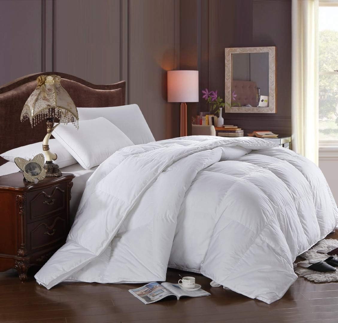 300 Thread Count - Down-Alternative Comforter, Overfilled Duvet Insert 100% Cotton Shell
