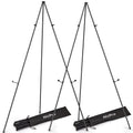 2 Pack 63 Inches Easel Stand for Sign, Black, with Carry Bags