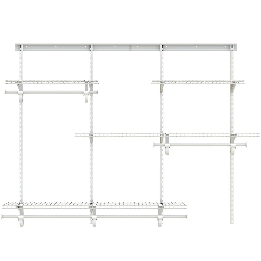 4-6 Ft Closet Organizer System, Adjustable Metal Wire White Closet System, Expandable Walk in Closet Organizers and