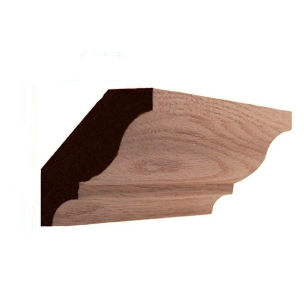Colonial Crown Moulding Trim, 3/4" x 2-5/8", Red Oak, 94"