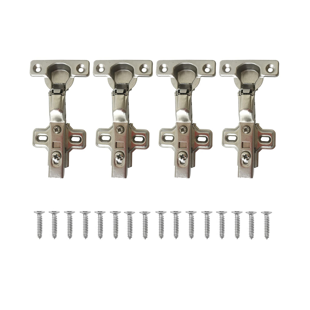 95 Degree Inset Hinges 26mm with Damper Soft Closing Clip on Assembly Kitchen Cabinet Cupboard Wardrobe Door Hinge
