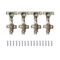 95 Degree Inset Hinges 26mm with Damper Soft Closing Clip on Assembly Kitchen Cabinet Cupboard Wardrobe Door Hinge
