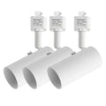 H Type Track Lighting Head to GU10 Base Adapter Light Direction Adjustable Pack of 3 (White)