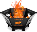 23Inch Collapsible Fire Pit for Camping with Tote Bag