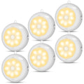 Motion Sensor Light Indoor AA Battery Operated, Under Cabinet Lighting, Magnetic Stick on LED Puck Lights for Stair