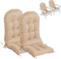 Adirondack Chair Cushions Set of 2, Thick High Back Rocking Chair Cushion 47x19.6x4 Inch, Folding Patio Pads with
