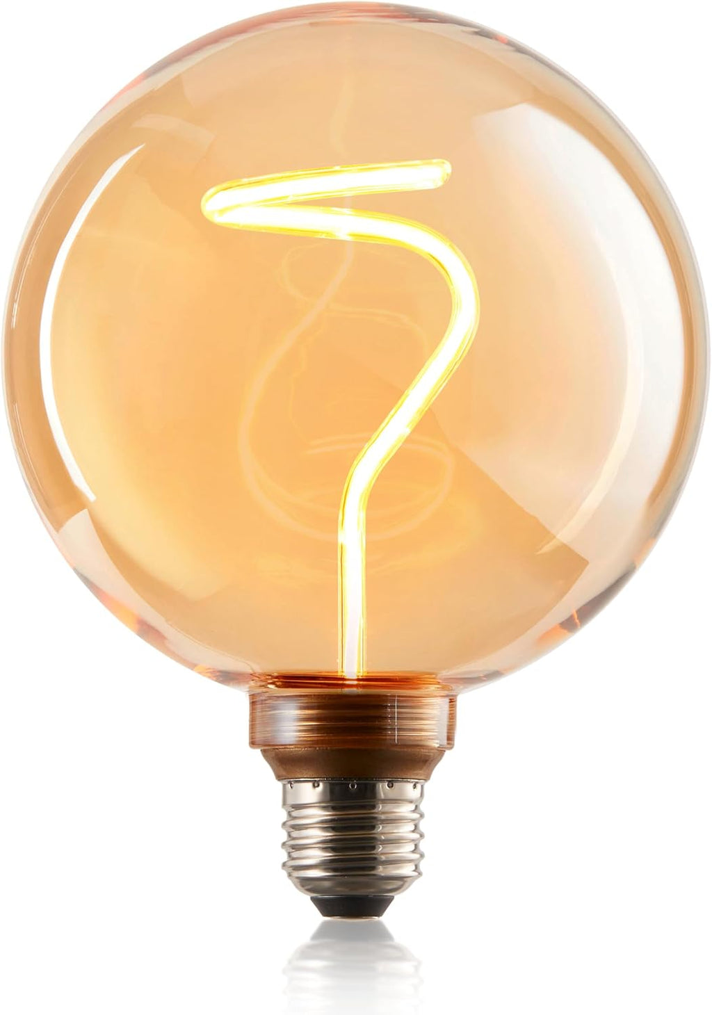 Decorative Oversized LED Filament Edison Light Bulb - 240 Lumen, 4.9W, Dimmable, 2000K Warm White, Medium E26 Base