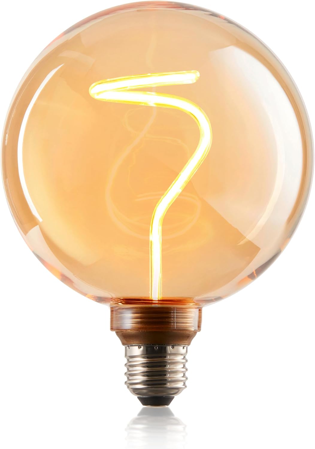 Decorative Oversized LED Filament Edison Light Bulb - 240 Lumen, 4.9W, Dimmable, 2000K Warm White, Medium E26 Base