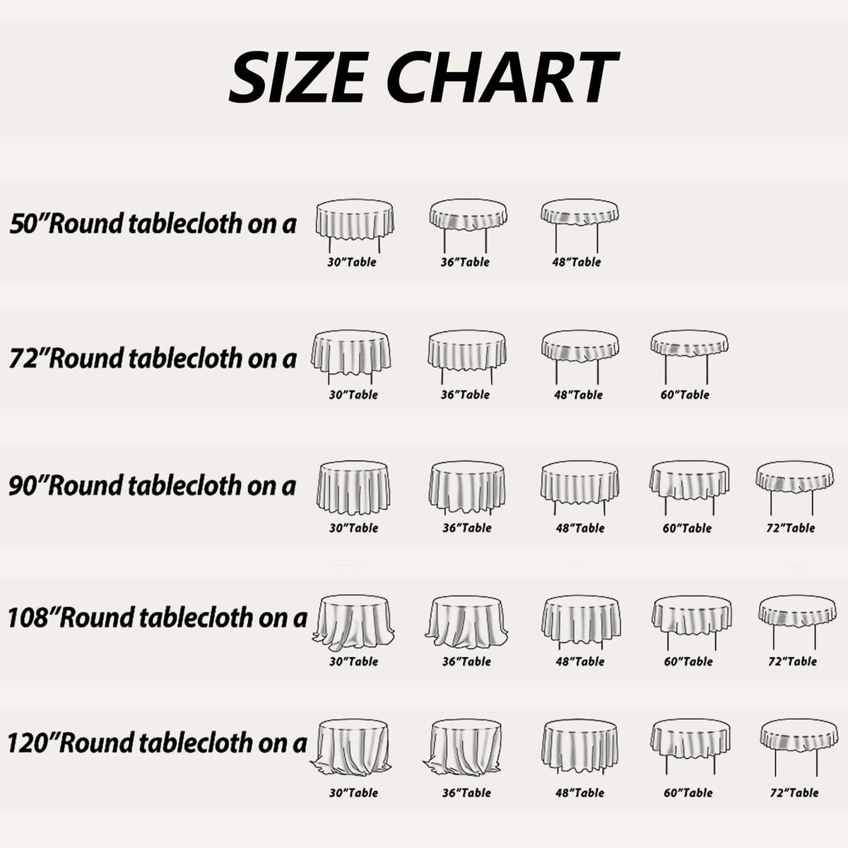 Rose Gold Sequin Tablecloth 120" Round