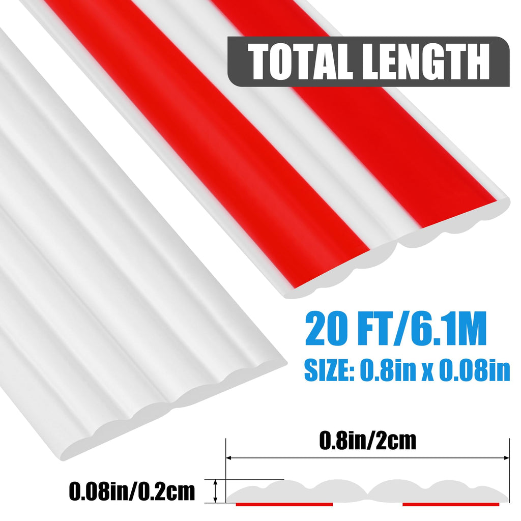 Corner Trim Molding Peel and Stick 0.8 in x 20 Ft Flexible Ceiling Trim Moulding Self Adhesive Corner Wall Edge