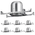 6 Inch Recessed Lighting Housing 6 Pack, New Construction