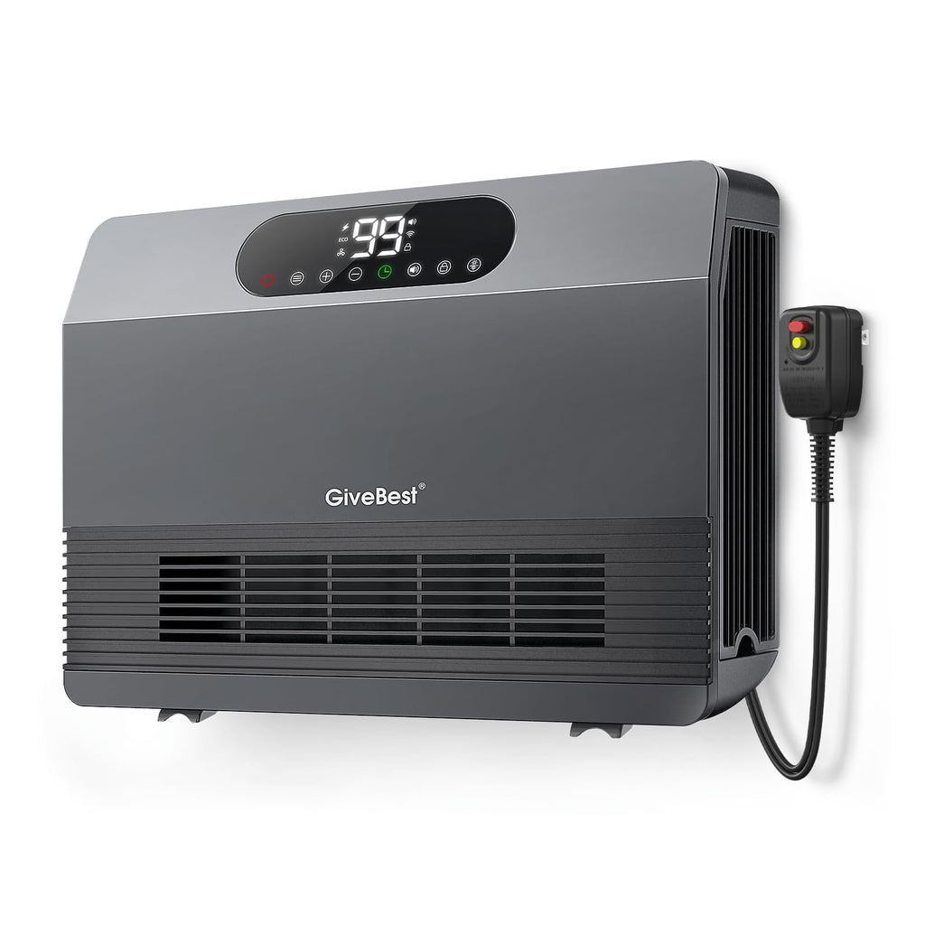 Smart Wall Heater, 1500W Fast Heating Space Heater with ALCI Plug
