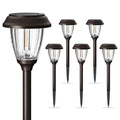Solar Pathway Lights Outdoor, 6 Pack 2-Mode Solar Garden Lights