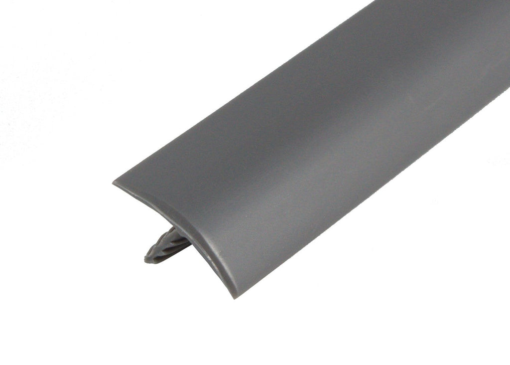 25ft Roll of Grey 5/8" Plastic Tee Moulding for Arcade Game Cabinets, Counters, Shelves, or Tables