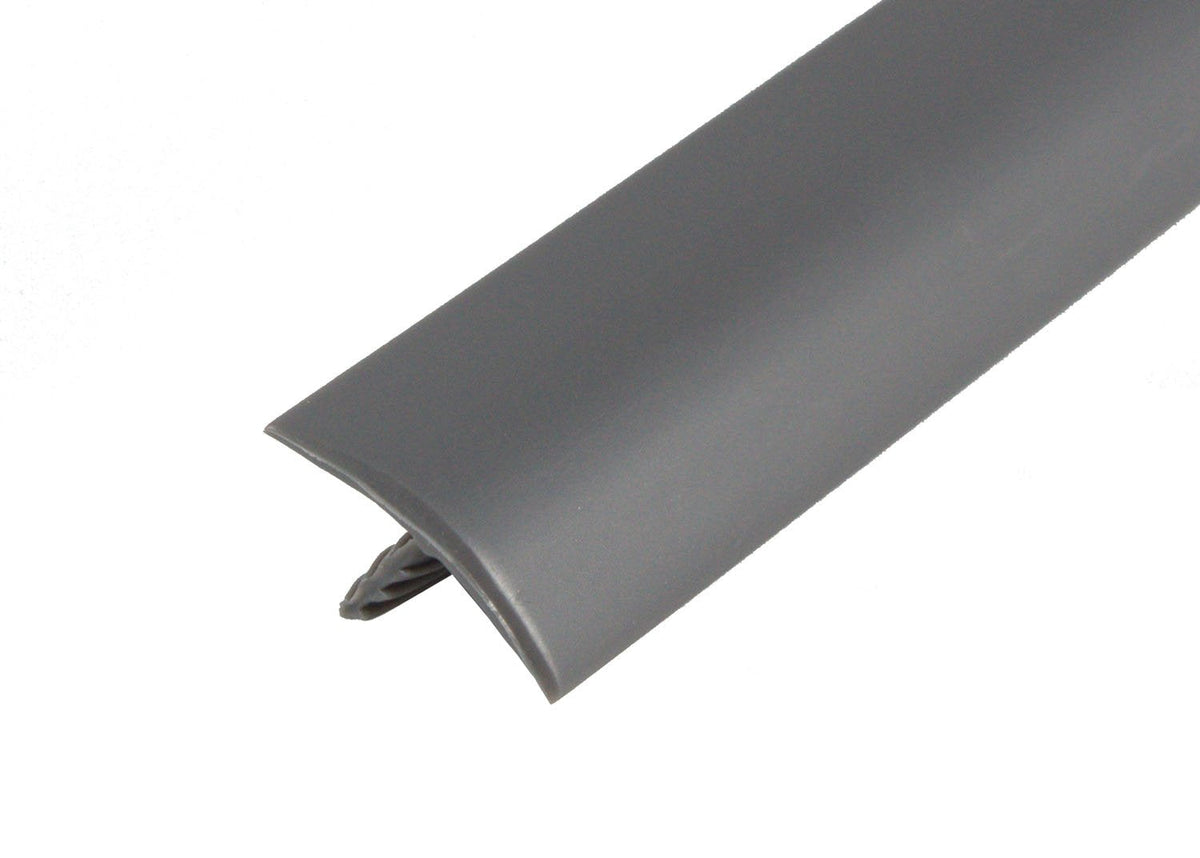 25ft Roll of Grey 5/8" Plastic Tee Moulding for Arcade Game Cabinets, Counters, Shelves, or Tables