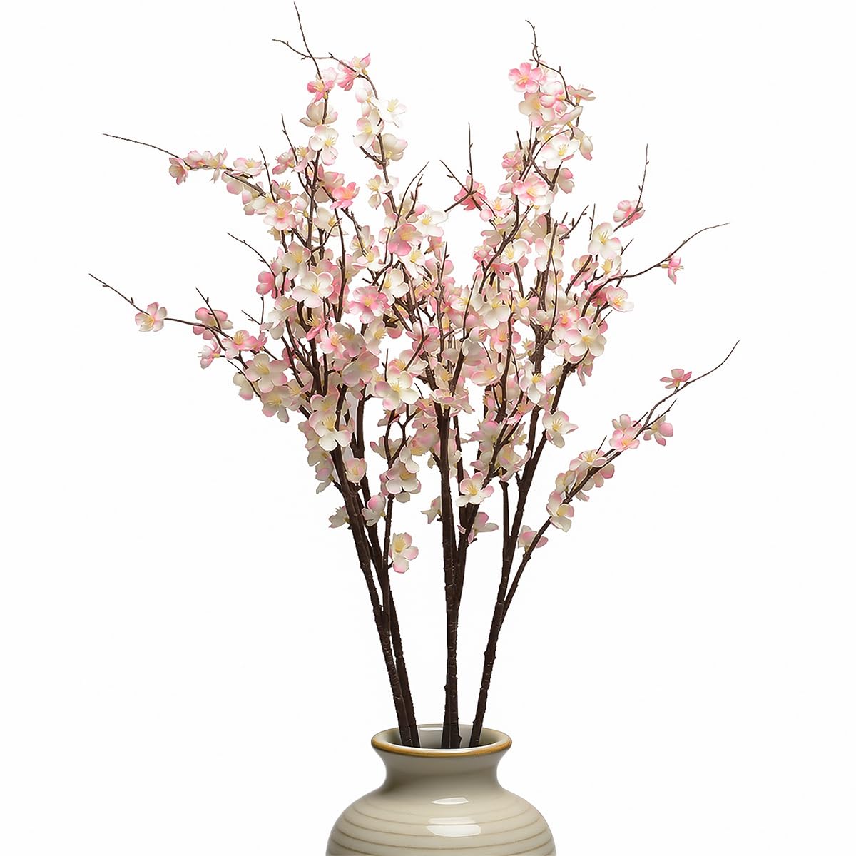Artificial Cherry Blossom Branches for Vase Faux Cherry Blossom Stems Long Stem Artificial Flowers for Tall Vase (5