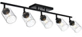Black Track Lighting Kit Ceiling Mount Kitchen Track Lighting Fixtures, Bathroom Ceiling Tracking Vanity