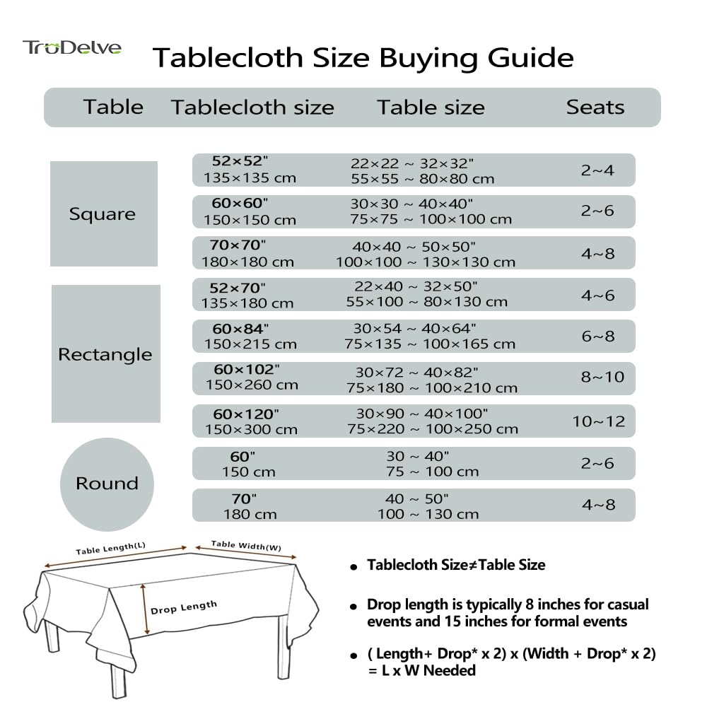 Blue 70 Inch Round Tablecloth Farmhouse Outdoor Picnic Table Cover