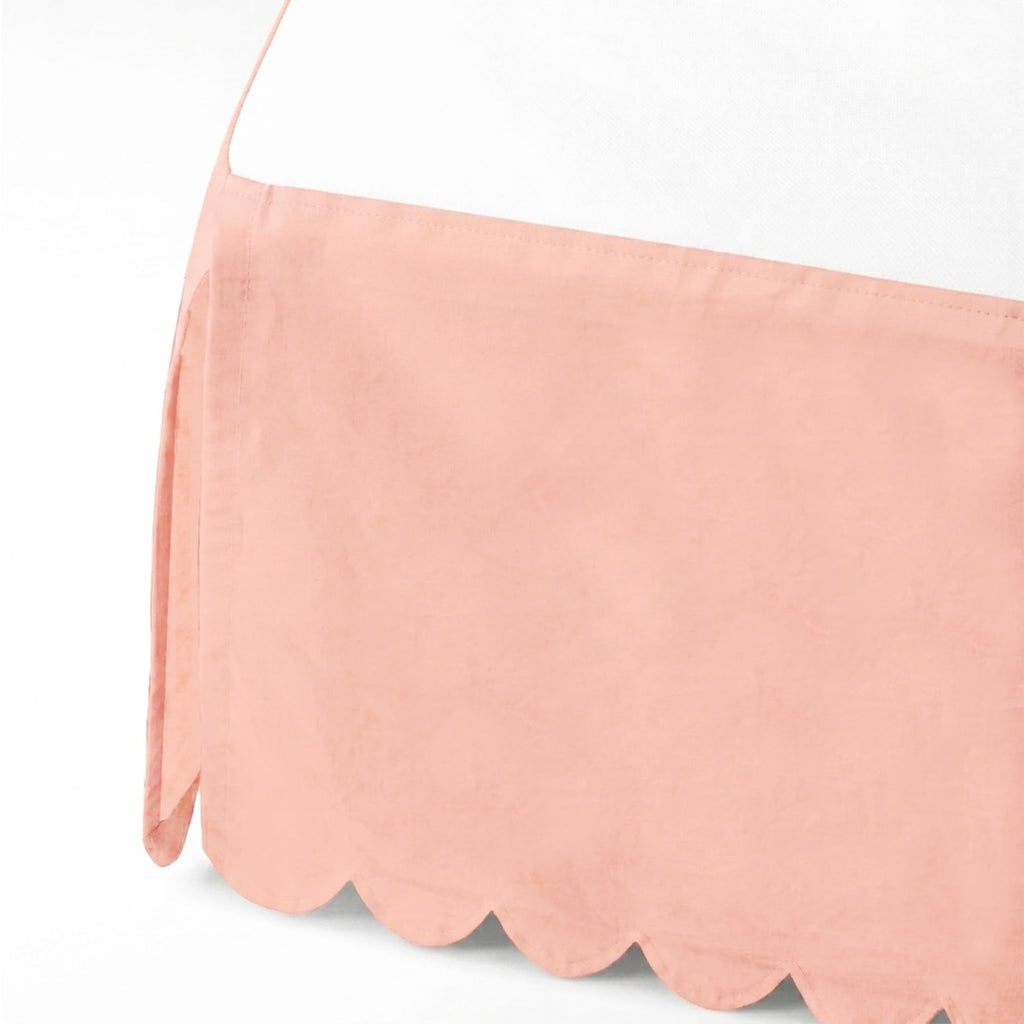 Scallop Bottom Tailored Crib or Toddler Bed Skirt or Dust Ruffle