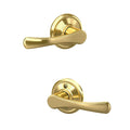 Avila Hall/Closet Passage Door Handle, Reversible, Bright Brass