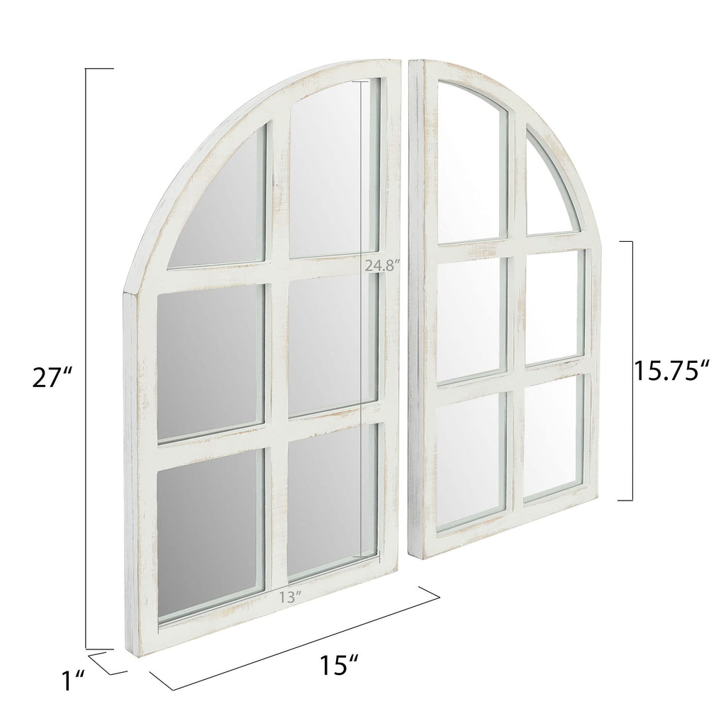 Farmhouse Mirror, Arch Window Entryway Large Wall Decor Mirror