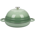 Cast Iron Enameled Dutch Oven Pot with Lid for Bread Baking, Bread Oven, 6 Quart, Green