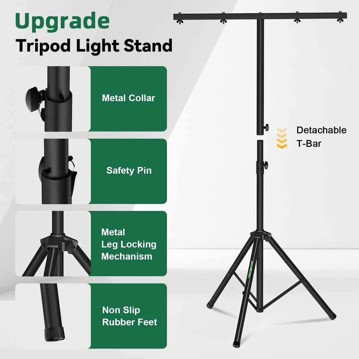 Dj Light Stands Stage Tripod Stands with T Bars, with a Carry Bag