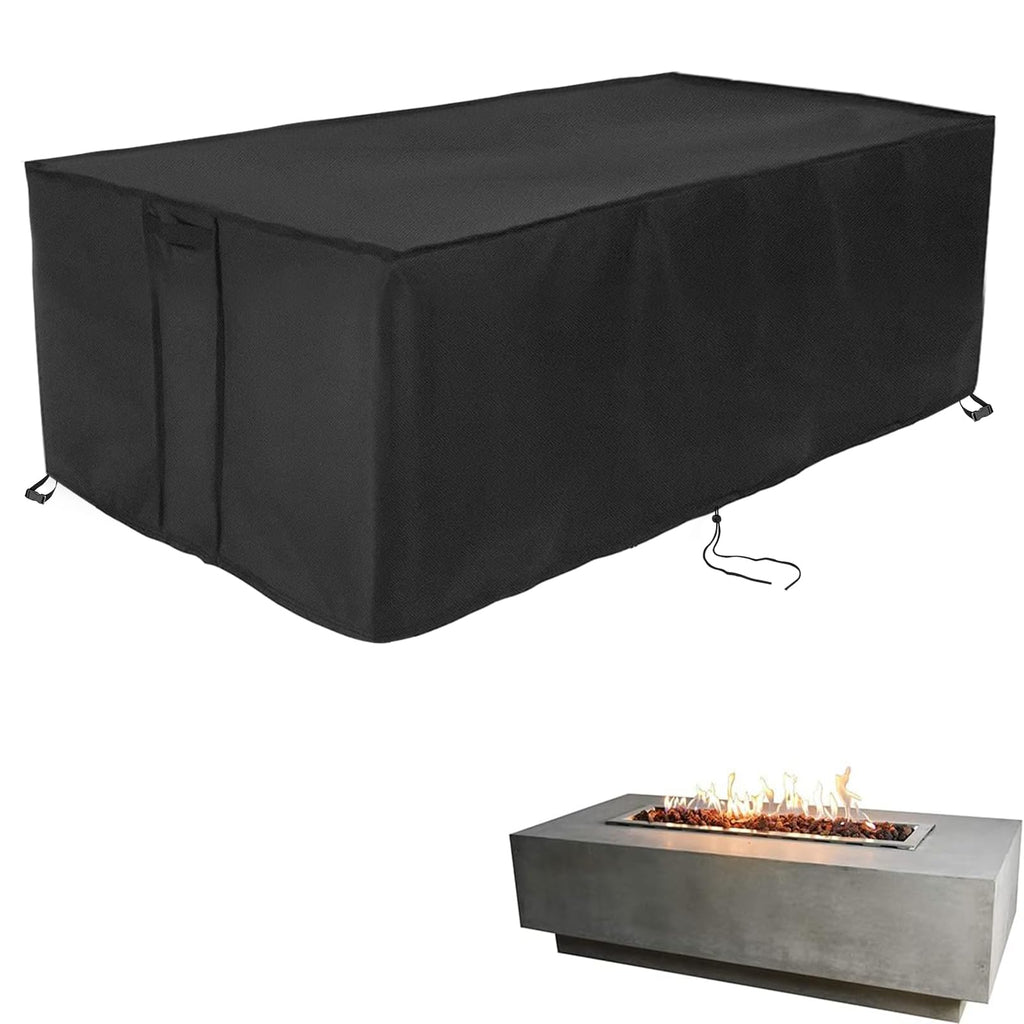 Rectangular Fire Pit Cover for Firepit Table, 48 x 15 x 15 Inch