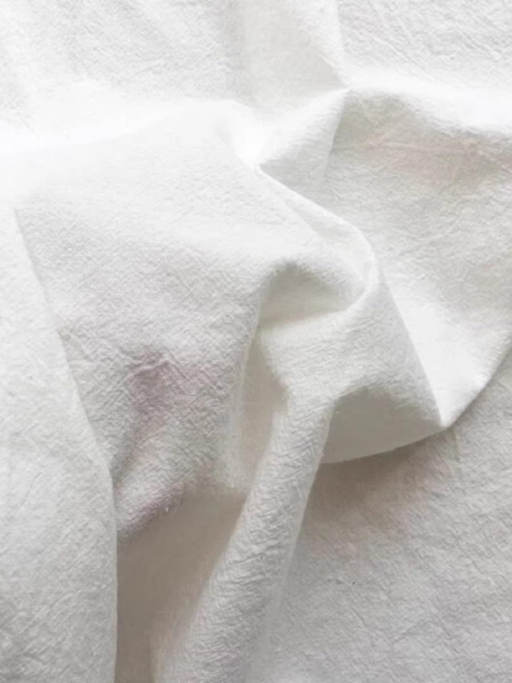 Cotton Tablecloth, 100% Cotton Fabric Table Cloth, Off White, 55 x 98 inch
