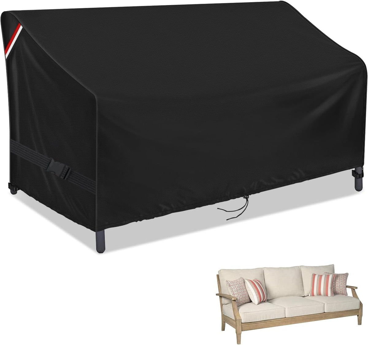82 Inch Outdoor Waterproof Bench Sofa Cover, 82" L x 39" W x 36" H