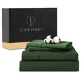 100% Egyptian Cotton Sheets Cal King Sheet Set 4PCS 1000 Thread Count Sateen Weave Soft Breathable 16-Inch Deep