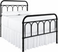 Ruffled Bed Skirt Queen 16-Inch Drop with Split Corners, White | 100% Microfiber Bed Skirts - Soft and Stylish Dust
