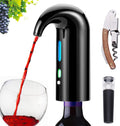 Electric Wine Aerator Pourer - Portable One-Touch Decanter and Dispenser Pump for Red and White Wine, Multi-Smart