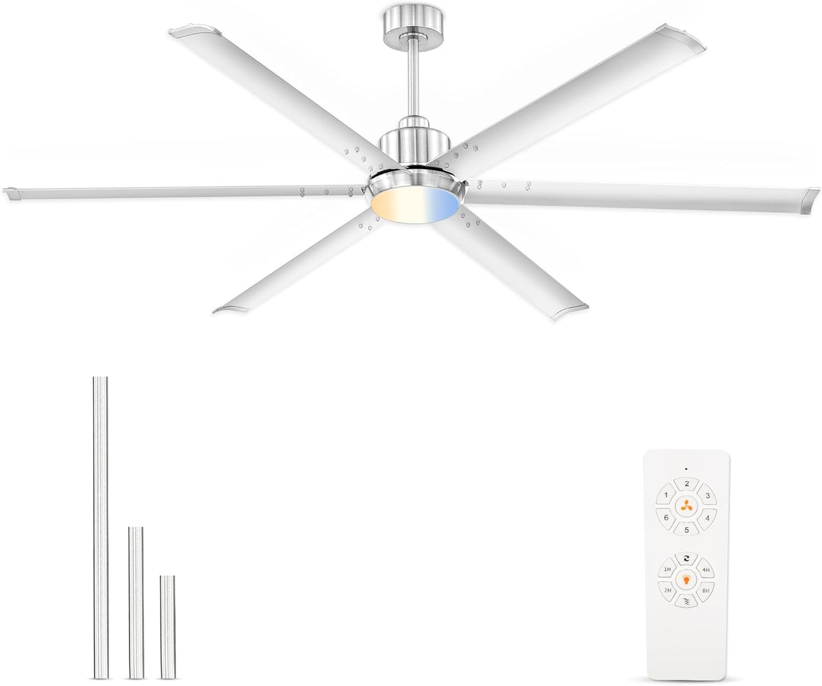 72" Outdoor Ceiling Fan with Light