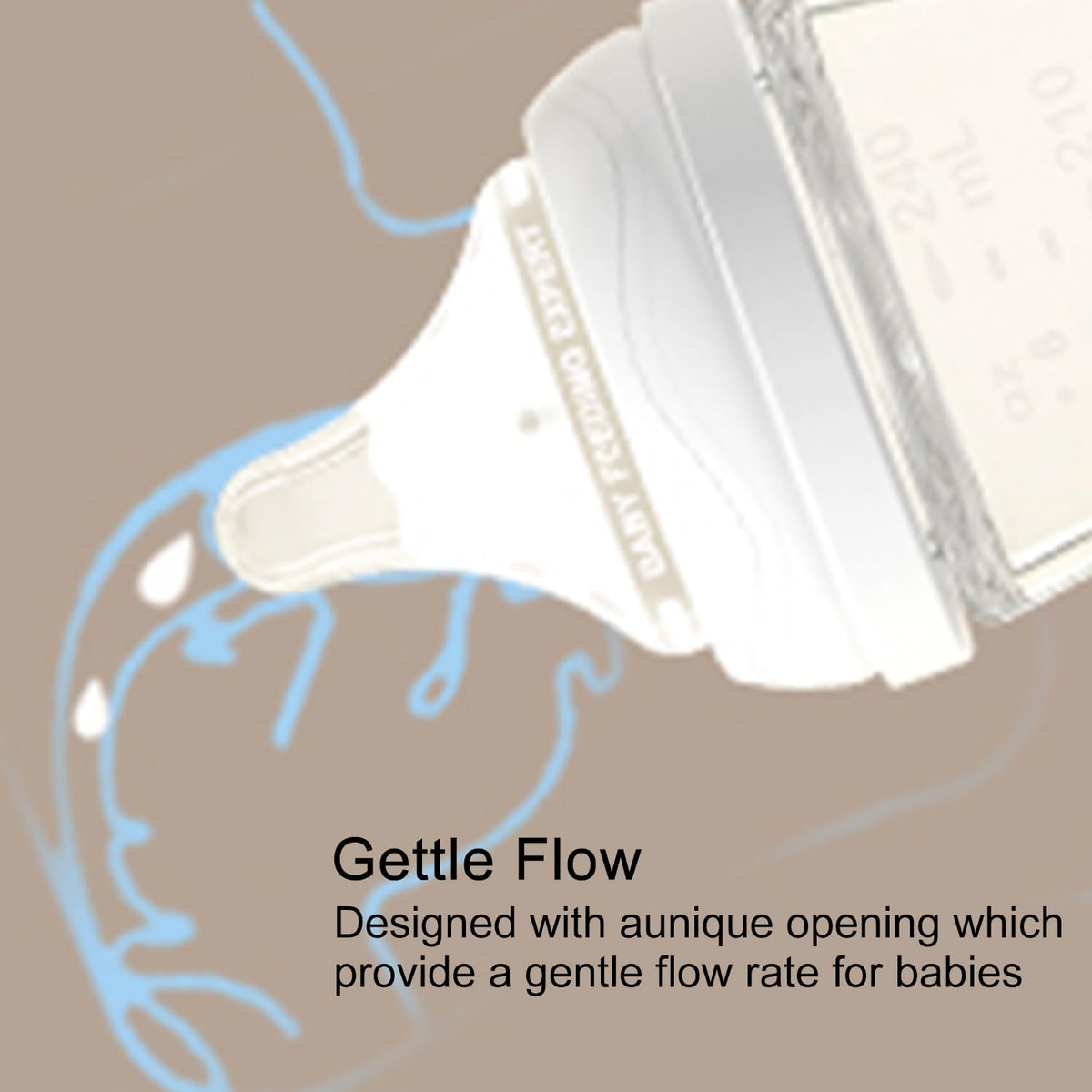 Natural Glass Baby Bottles with Gentle & Slow Flow Nipples, Newborn Breastfeeding Bottle, Anti-Colic, Includes M