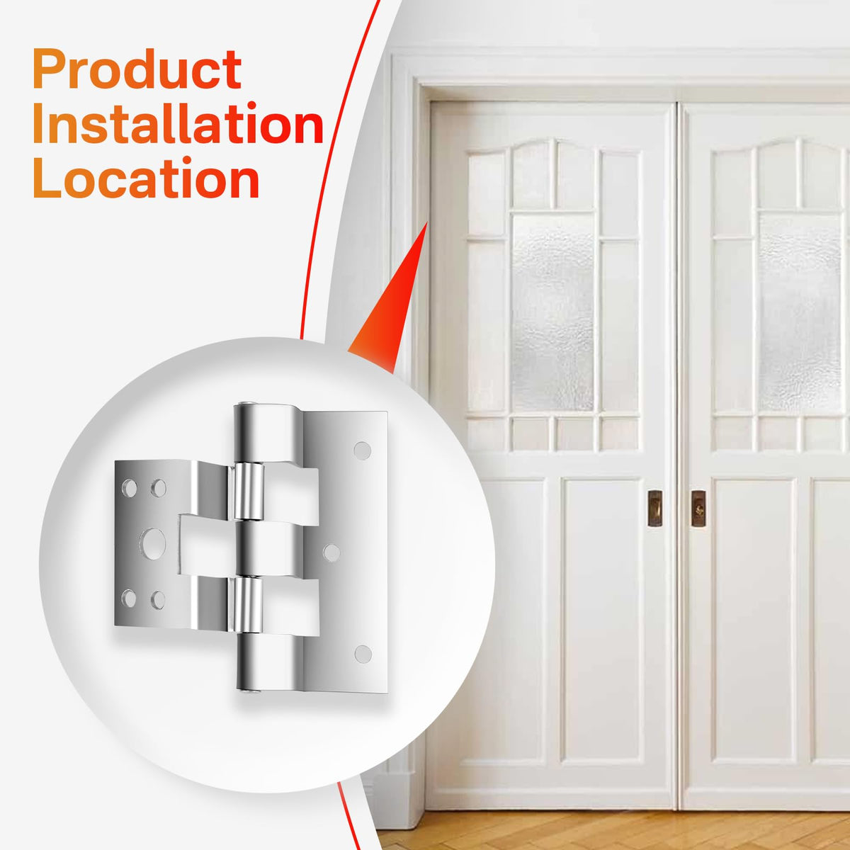 3 Pack Combination Door Hinges Fit for Elixir Exterior Door Hinge