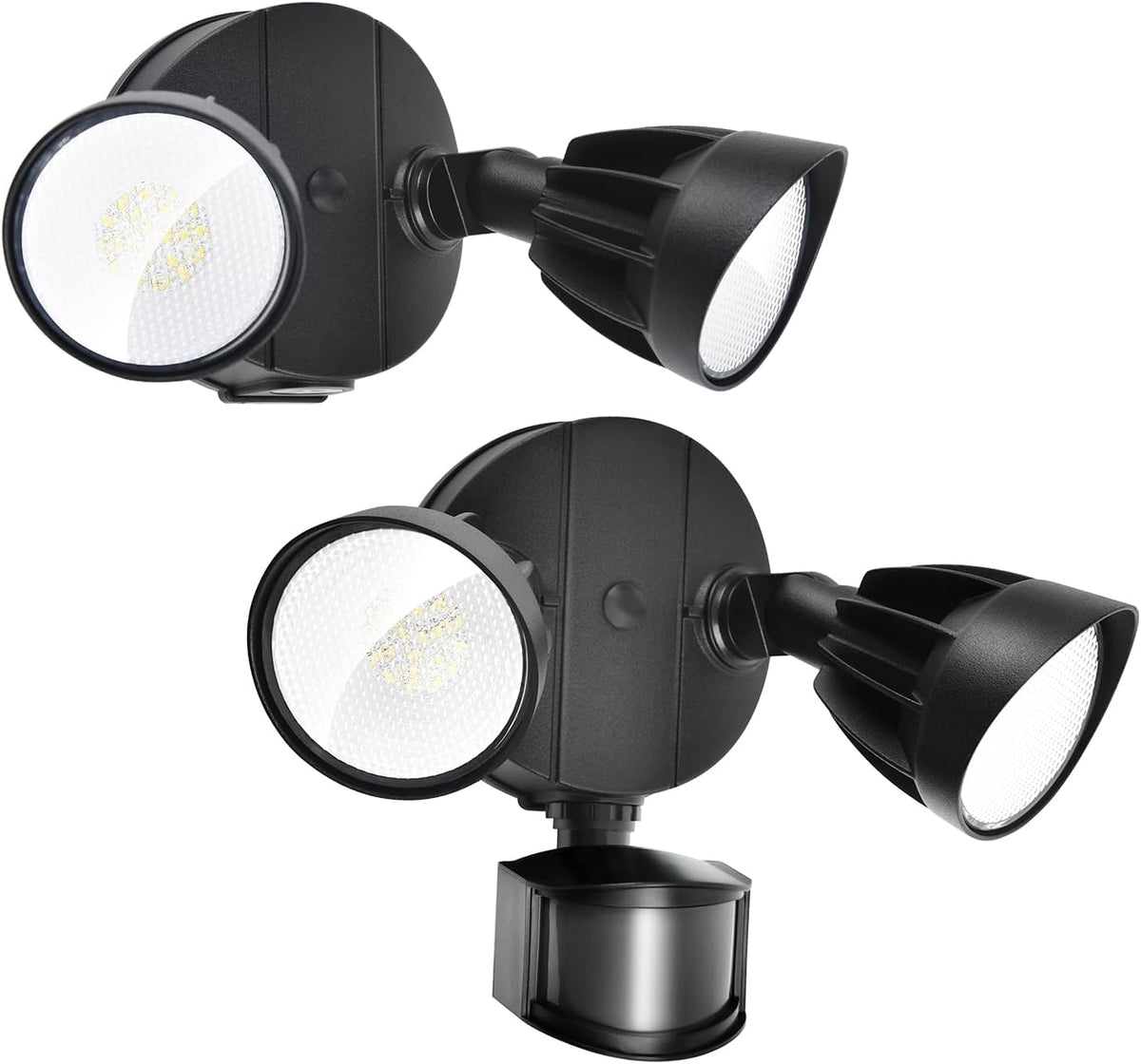 44W 4200/3500 lm LED Security Light Outdoor Motion Sensor/Switch Control, 5000K Daylight Flood Light, Waterproof, 2