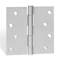 Brushed Nickel Door Hinges 4 inch x 4 inch Door Hinges 6 Pack