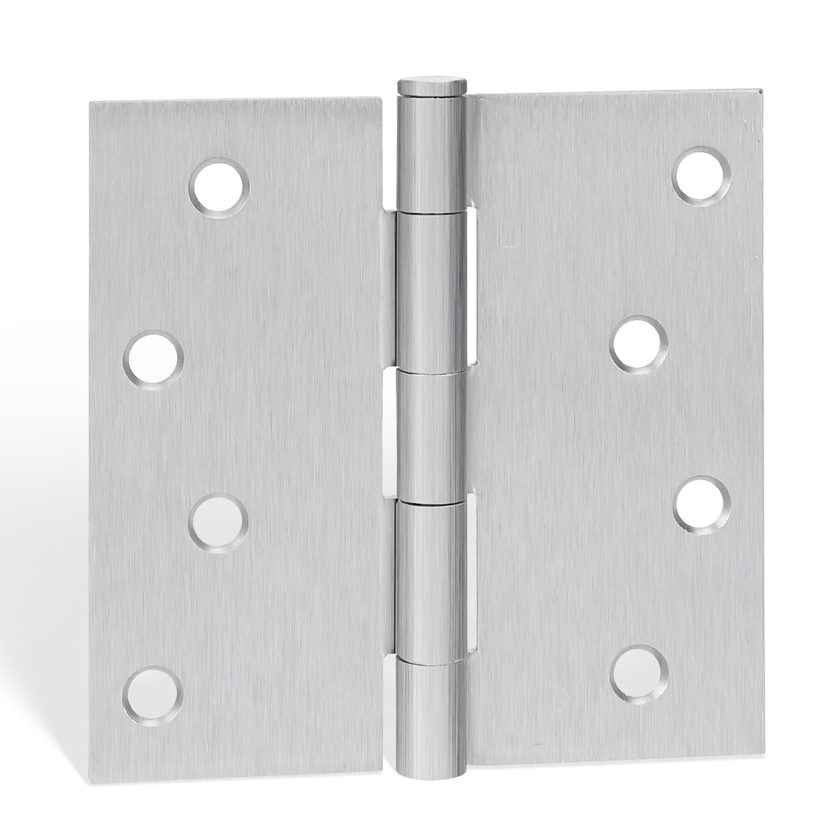 Brushed Nickel Door Hinges 4 inch x 4 inch Door Hinges 6 Pack