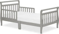 Classic Sleigh Toddler Bed in Cool Grey - Baby Safety Alliance Certified, Low-to-Floor Design, Non-Toxic Finish