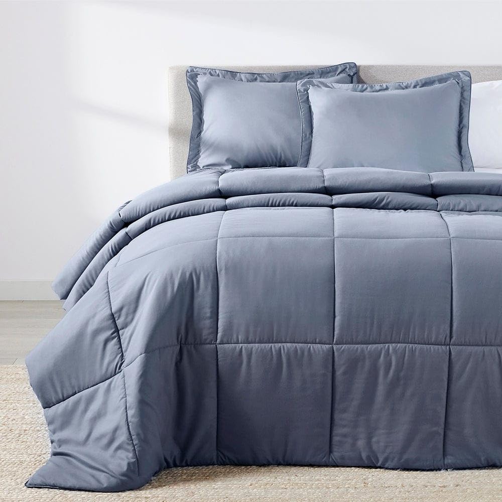 Oversized Comforter Set, Super Twin/XL Twin, French Blue