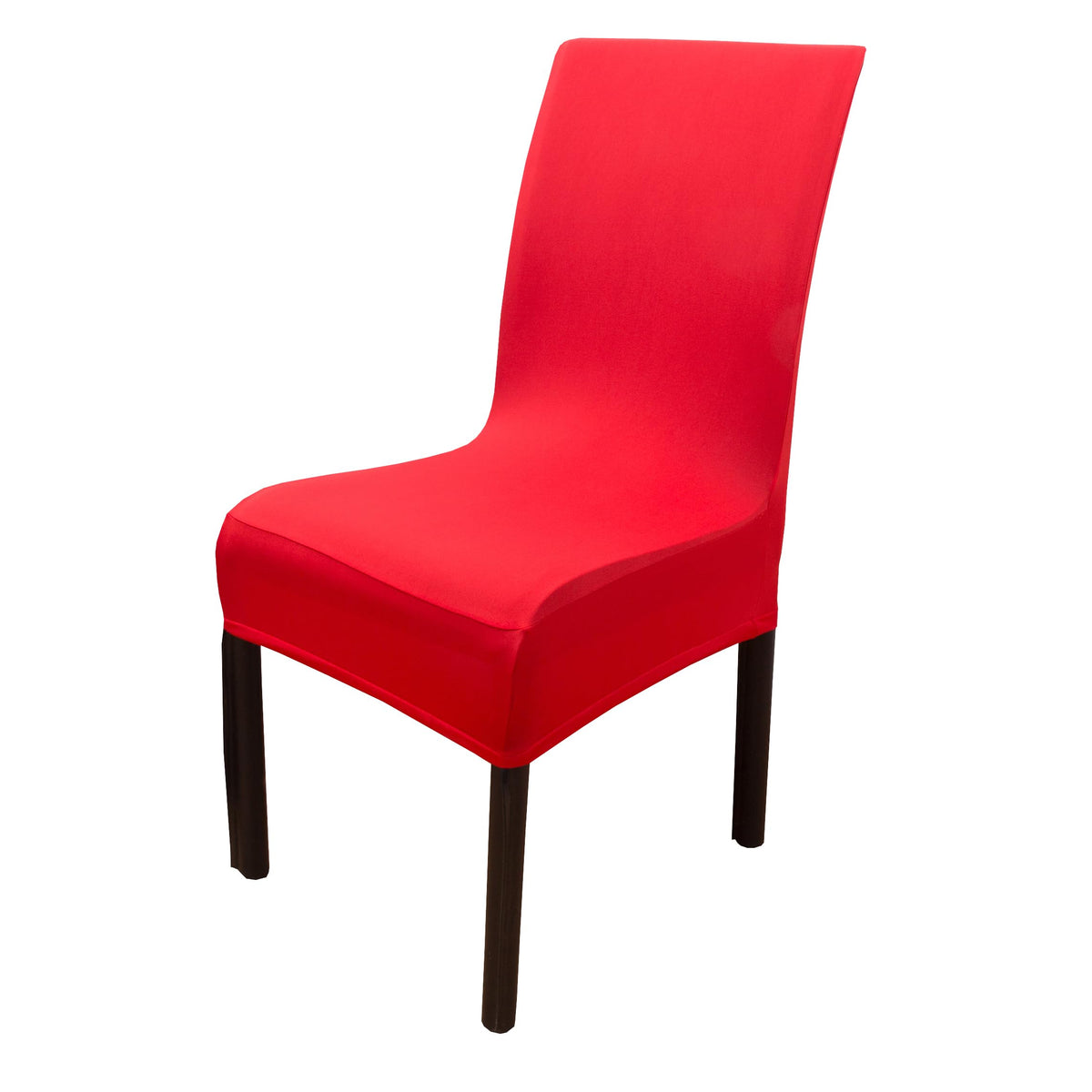 4 Packs Stretch Dining Room Chair Covers Chairs Seat Slipcovers (Red, 4)
